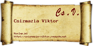 Csizmazia Viktor névjegykártya